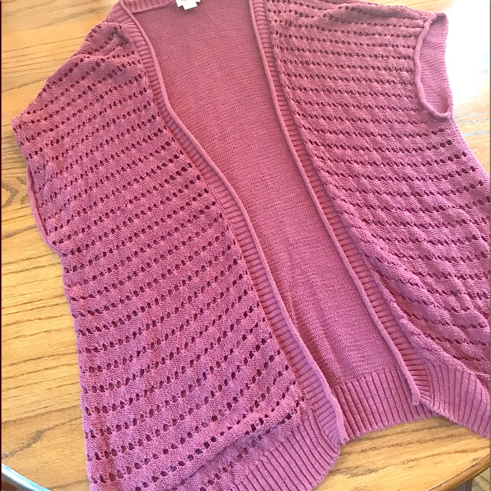 Open front sweater